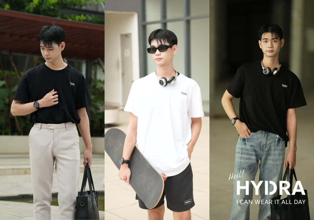 Áo thun Hydra Basic ứng dụng trong mọi dịp