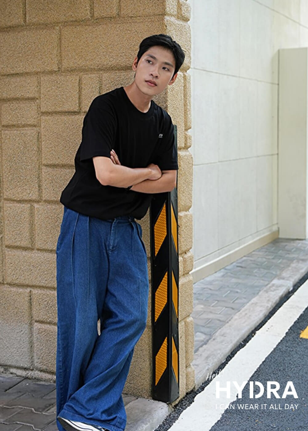 Phối đồ áo thun Hydra Basic và quần baggy