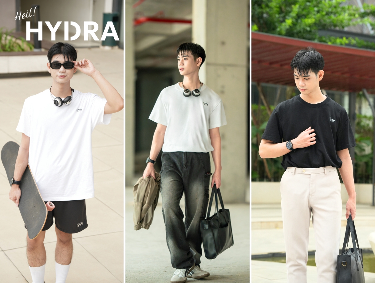 Hướng dẫn phối đồ với áo thun Hydra Basic đơn giản nhưng "sành điệu"