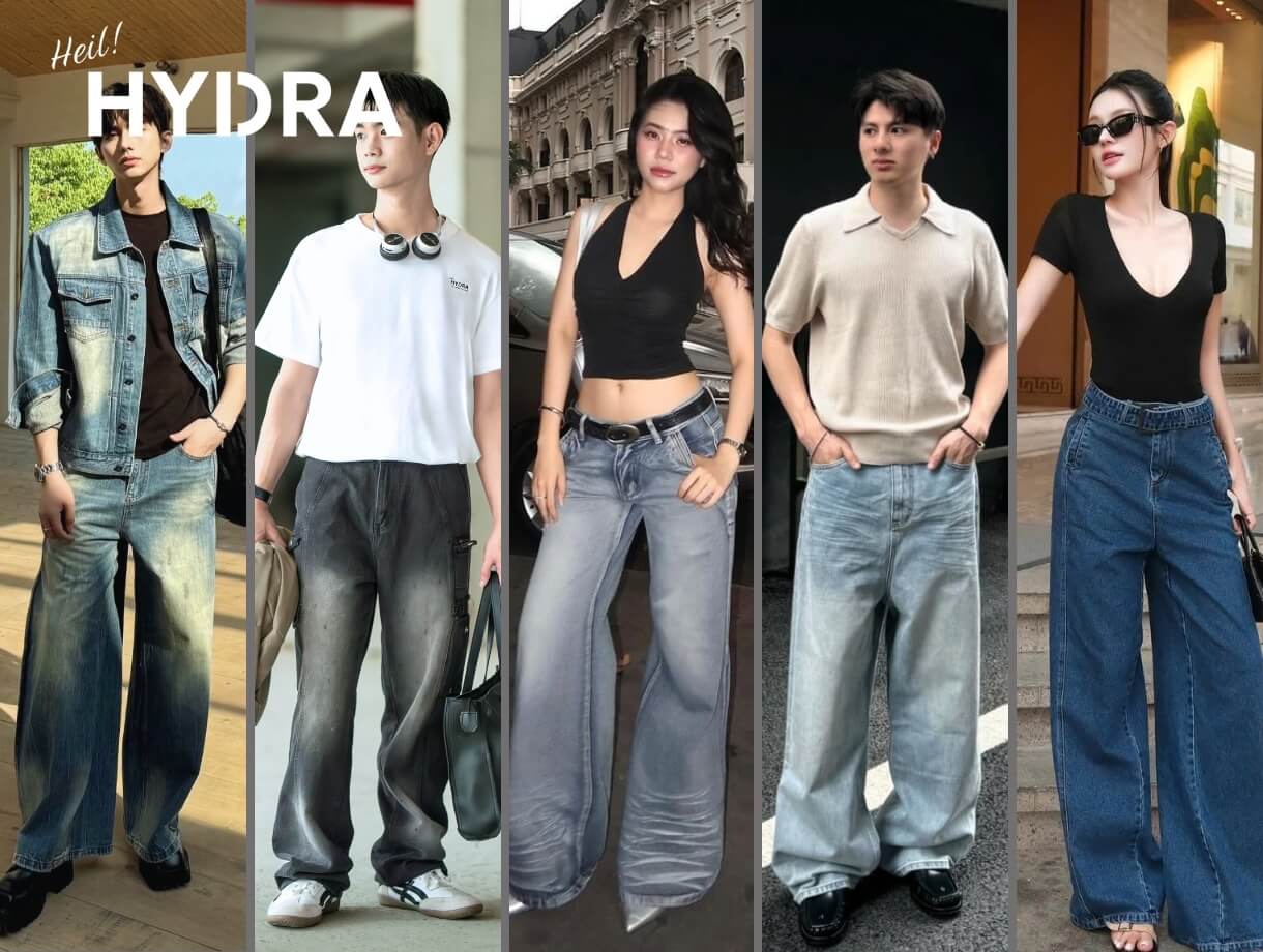 20+ Cách phối đồ với quần jean ống rộng thời trang, chuẩn gu