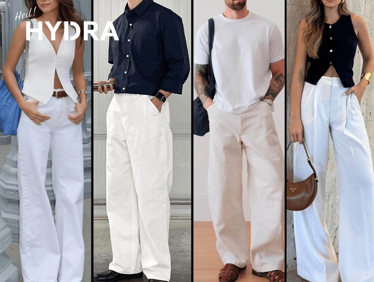 Quần trắng phối với áo gì? 10 Cách phối đồ với quần trắng đẹp