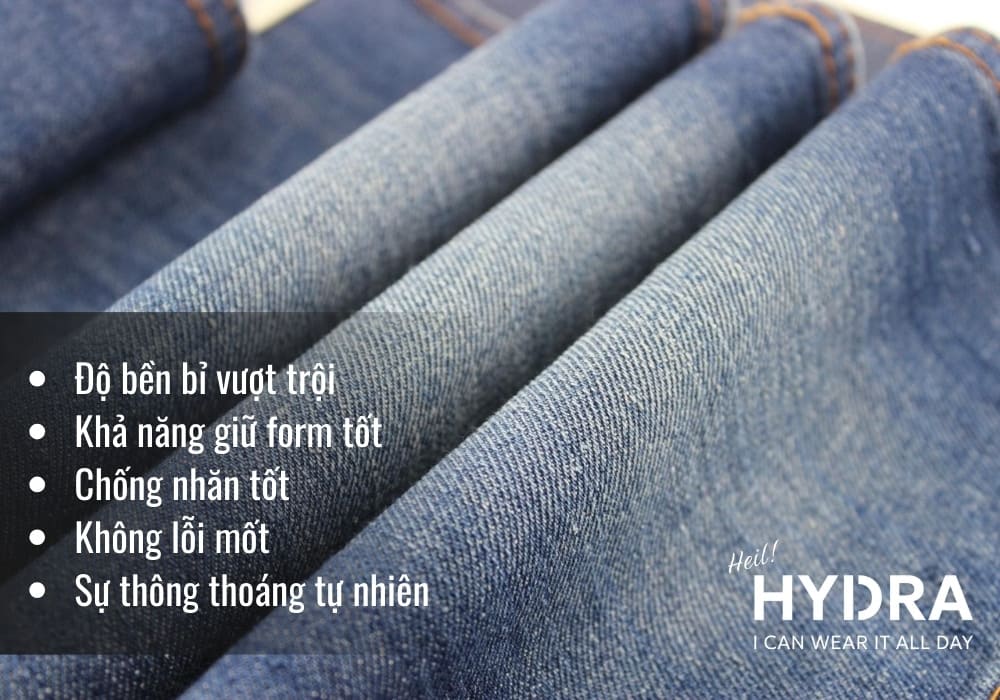 Ưu điểm của chất vải denim