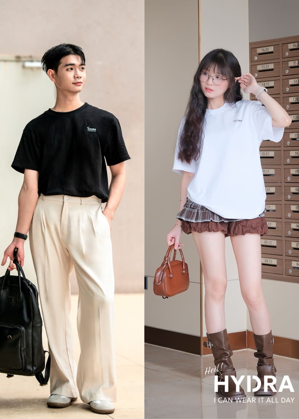 Chọn quần áo màu trung tính khi phối đồ unisex